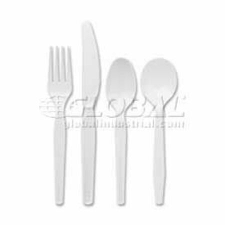 DIXIE FOOD SERVICE Dixie® DXESM207, Soup Spoons, Plastic, White, 100/Box DXESM207